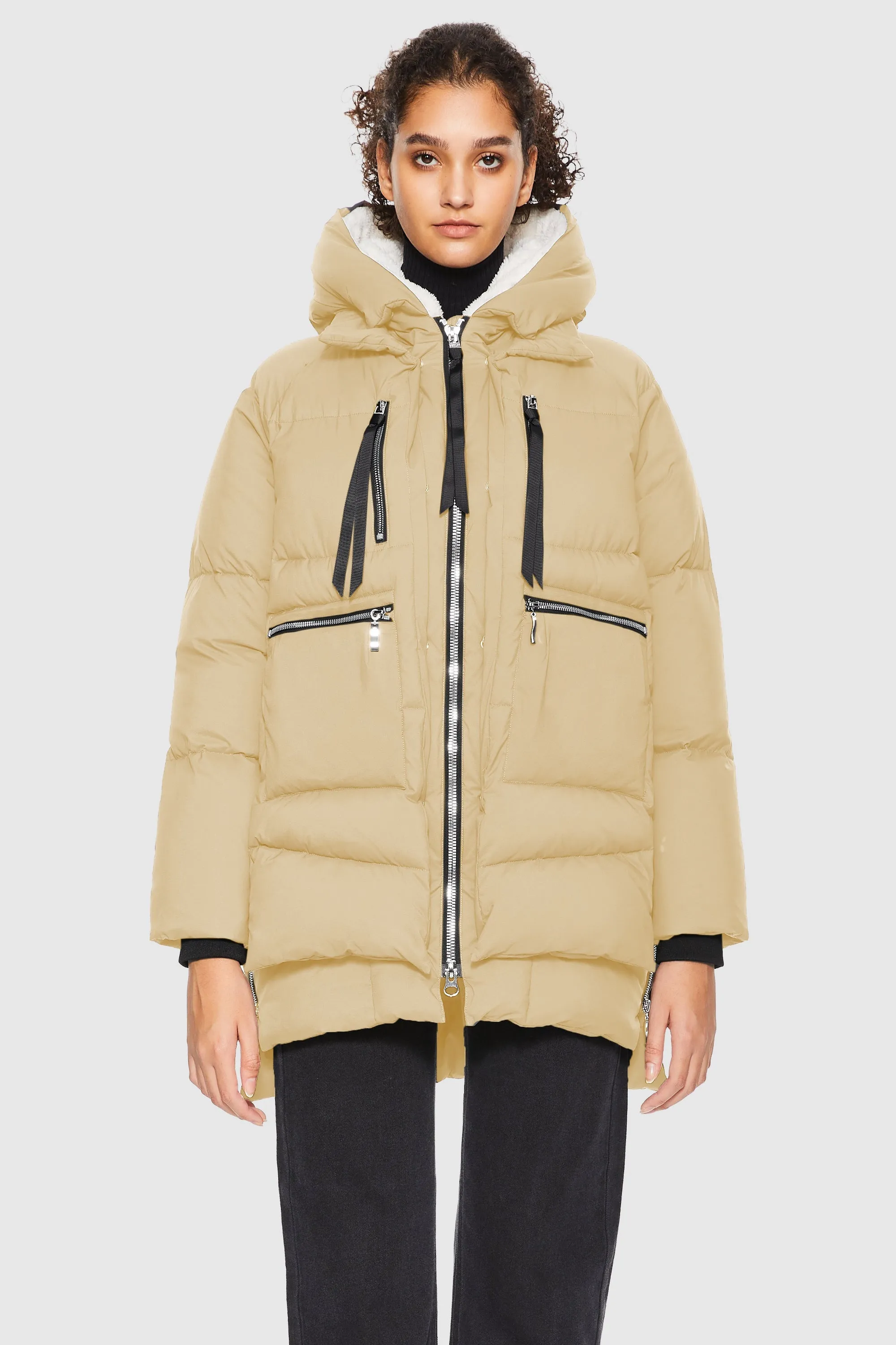 092 Pure-soft Thickened Hooded Puffer Jacket