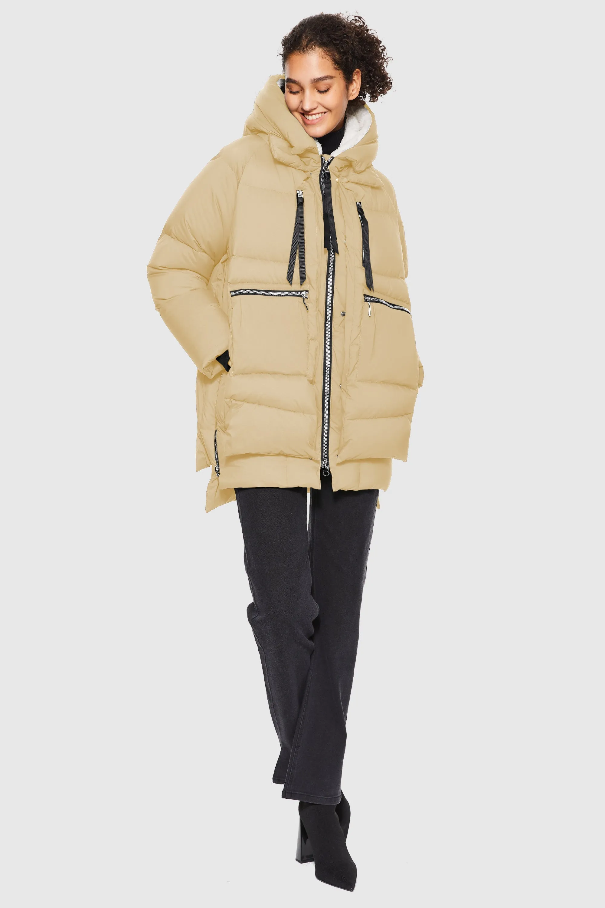 092 Pure-soft Thickened Hooded Puffer Jacket