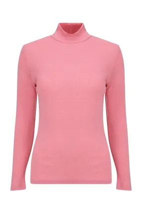 100% Merino Turtle neck Top | PETAL | 6512ZR