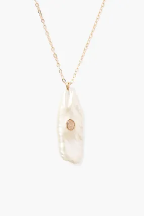 14k White Biwa Pearl Oasis Necklace