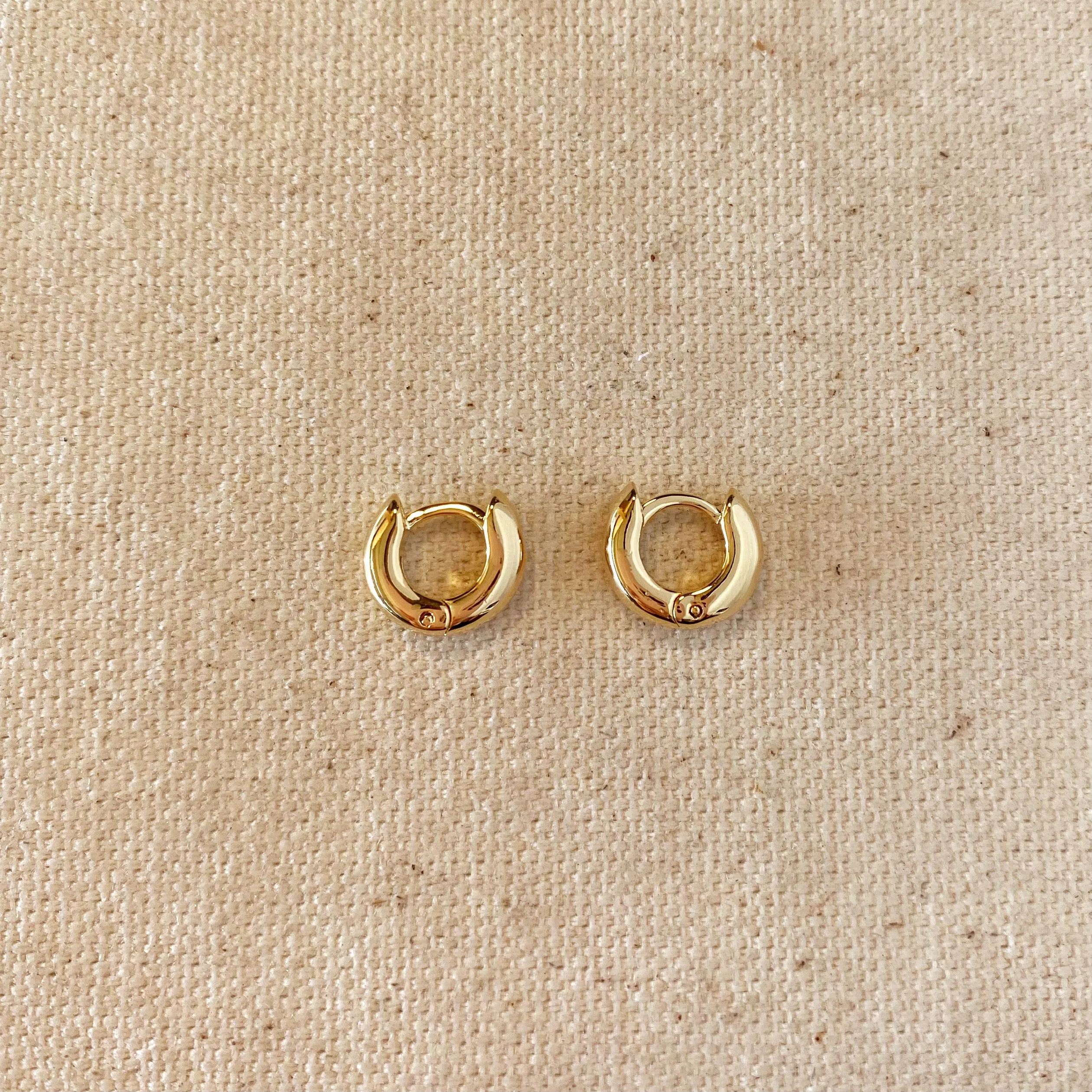 18k Gold Filled Mini Rounded Hoop Earring