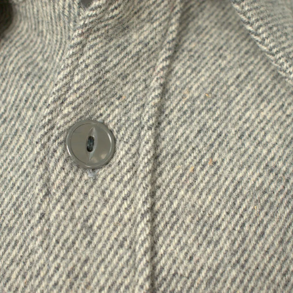 1950s Heather Gray Wool Shirt