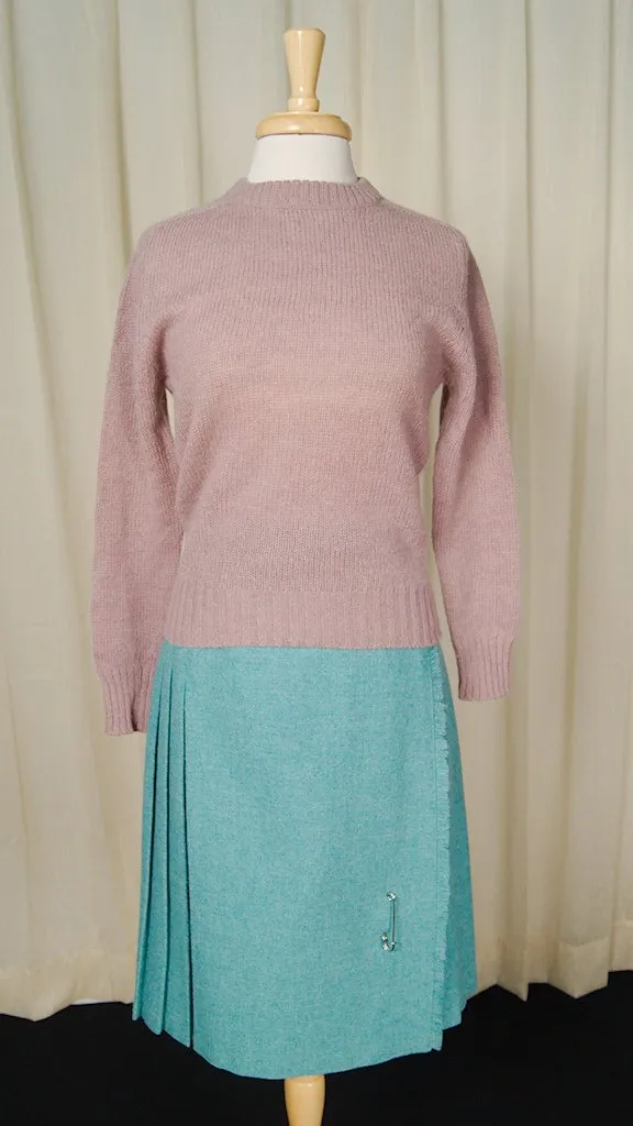 1950s Lavender Wool Sweater