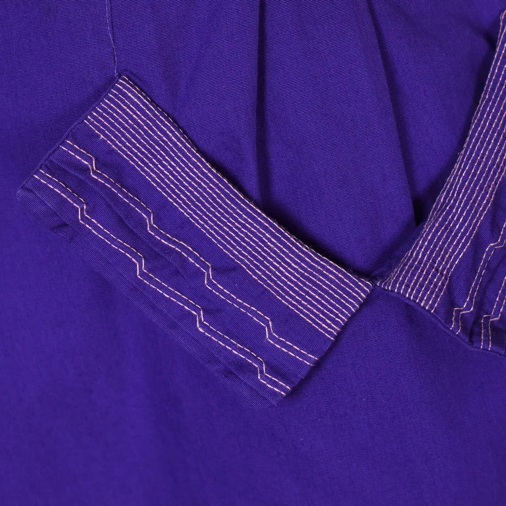 1950s Purple Stitched Pocket A-line Skirt