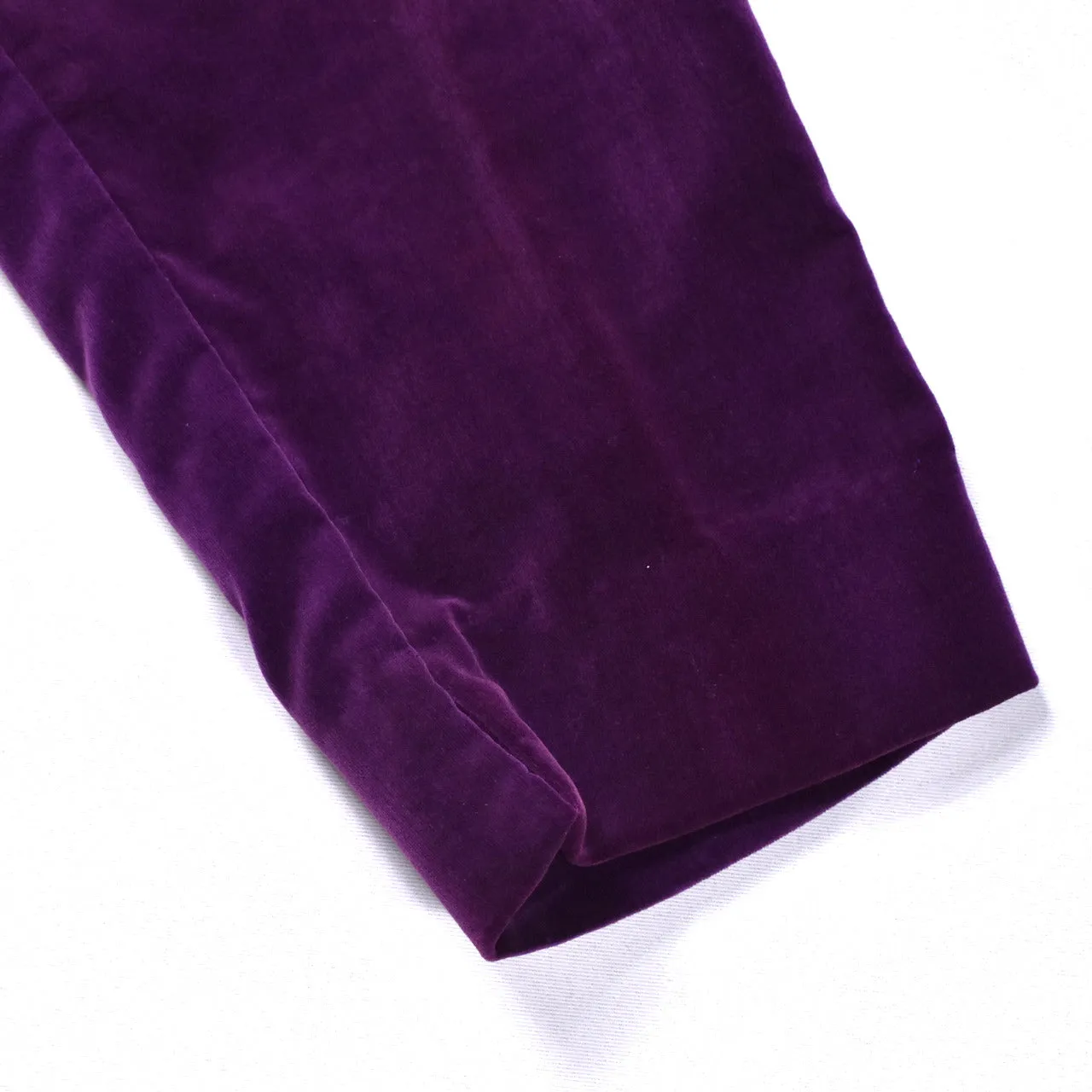 1950s Purple Velvet Ankle Pants