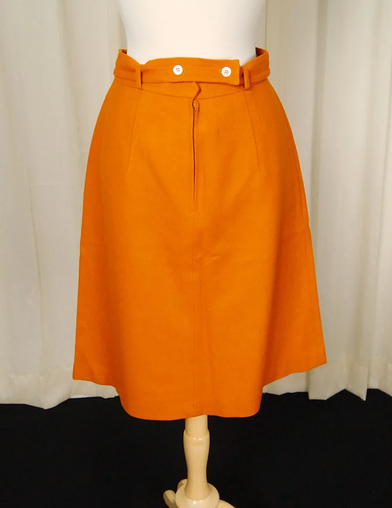 1950s Rust Pocket Skirt