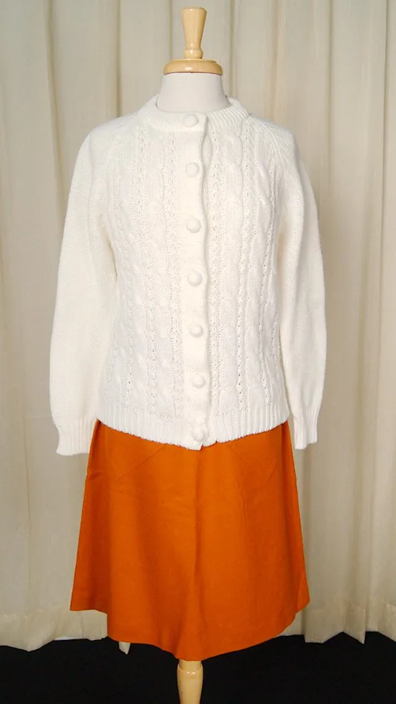 1950s Rust Pocket Skirt