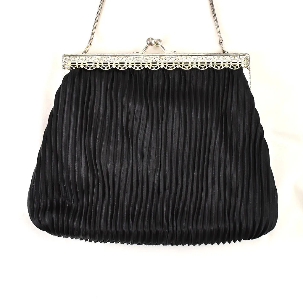 1950s Small Pleated Vintage Handbag