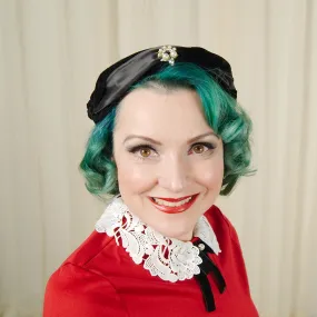 1950s Velvet & Pearl Hat