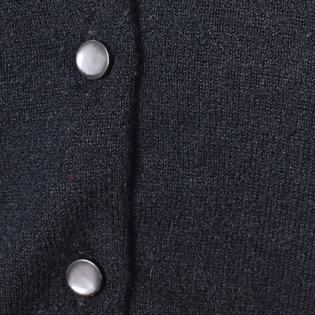 1950s Vintage Basic Black Cardigan