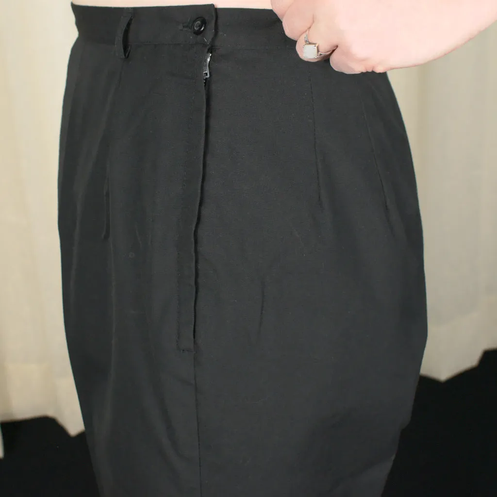 1950s Vintage Black Bermuda Shorts