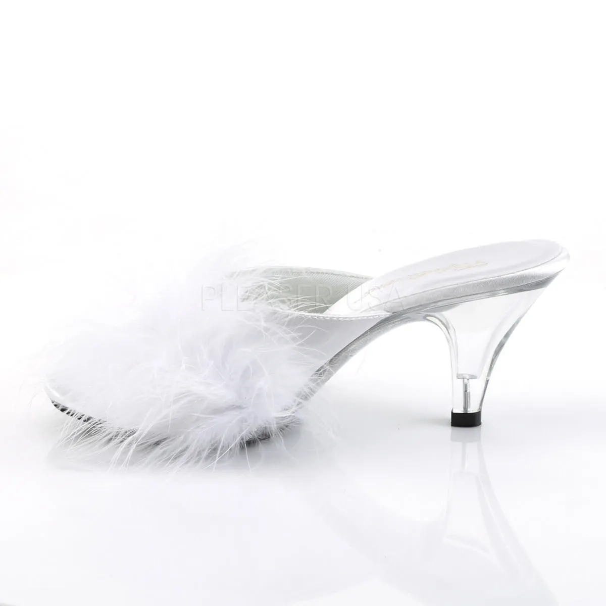 3 Inch Heel BELLE-301F White Fur