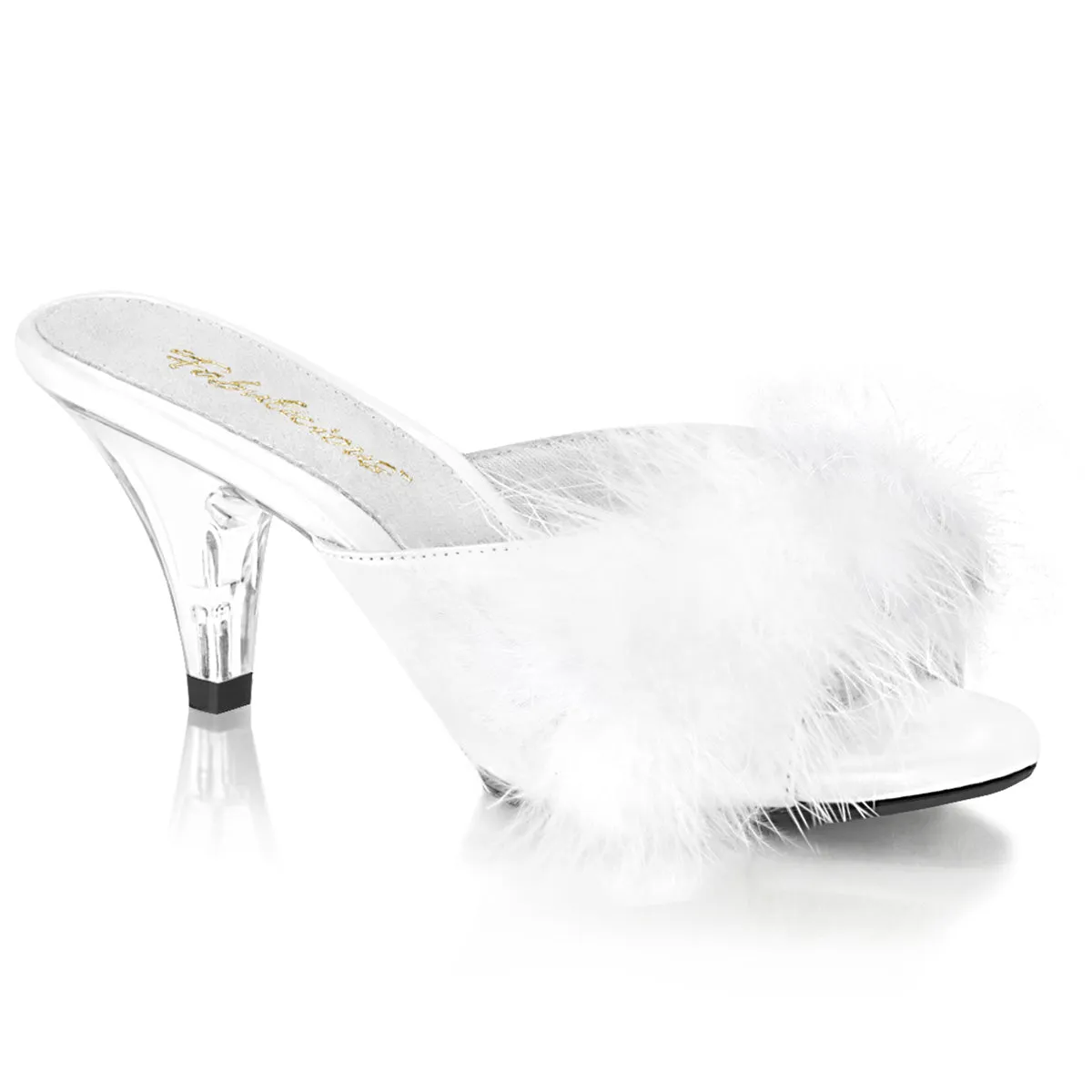 3 Inch Heel BELLE-301F White Fur