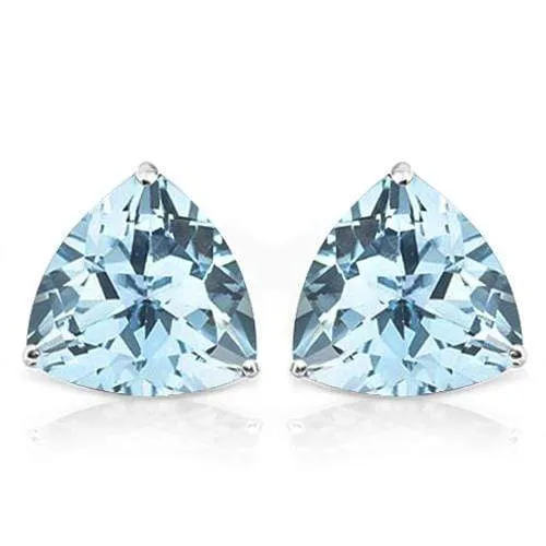 4/5 CT BABY SWISS BLUE TOPAZ 925 STERLING SILVER EARRINGS STUD