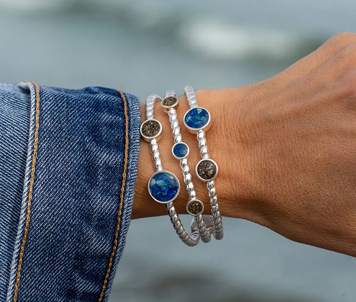 4ocean x Dune Rope Cuff Bracelet in Bali Blue