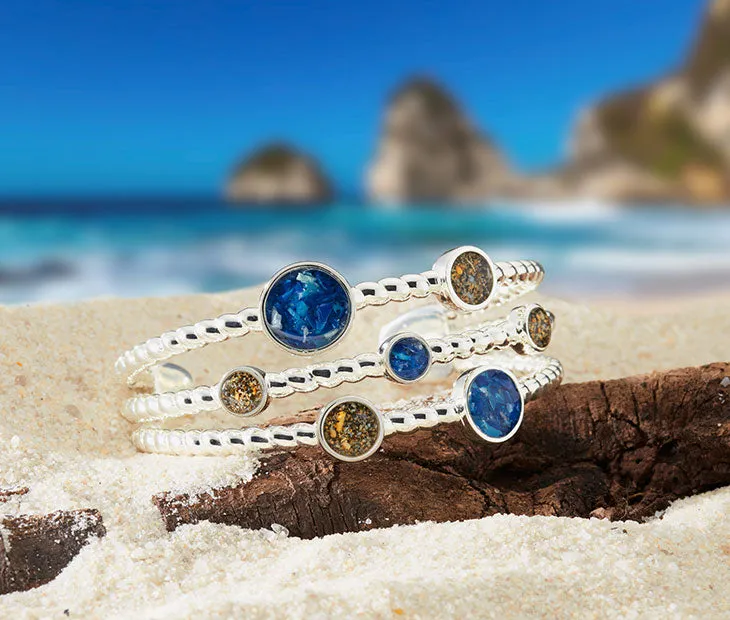 4ocean x Dune Rope Cuff Bracelet in Bali Blue