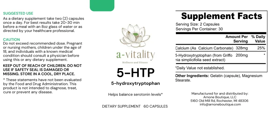 5-HTP (Sleep, Anxiety, Depression)