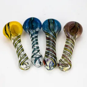 5" Swirls Glass Pipe Pack of 2