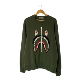 A BATHING APE/Sweatshirt/XXL/KHK/Cotton/001SWH801006M