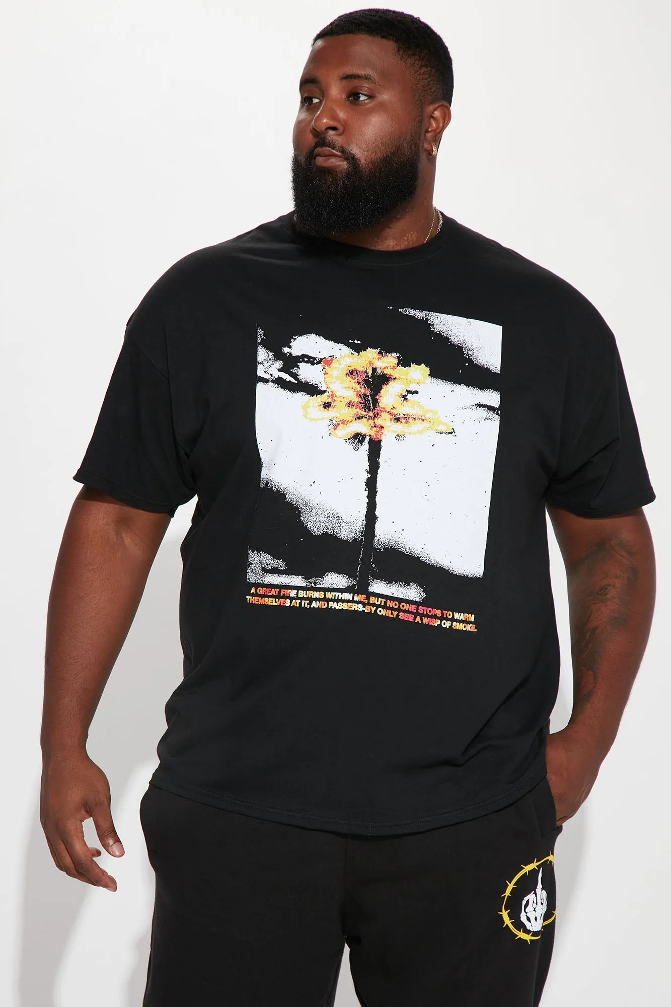 A Great Fire Short Sleeve Tee - Black