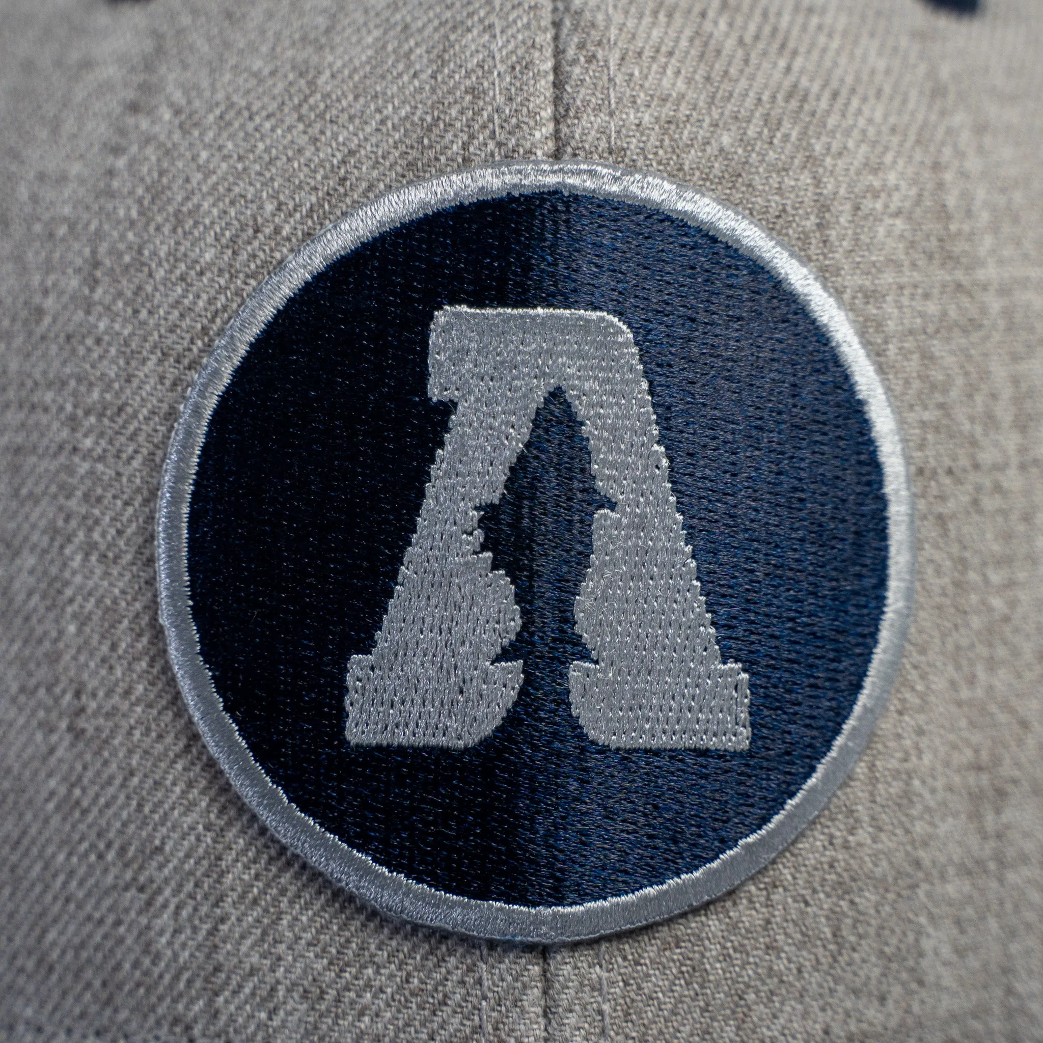 'A is for Anglers' Snapback - Heather & Navy