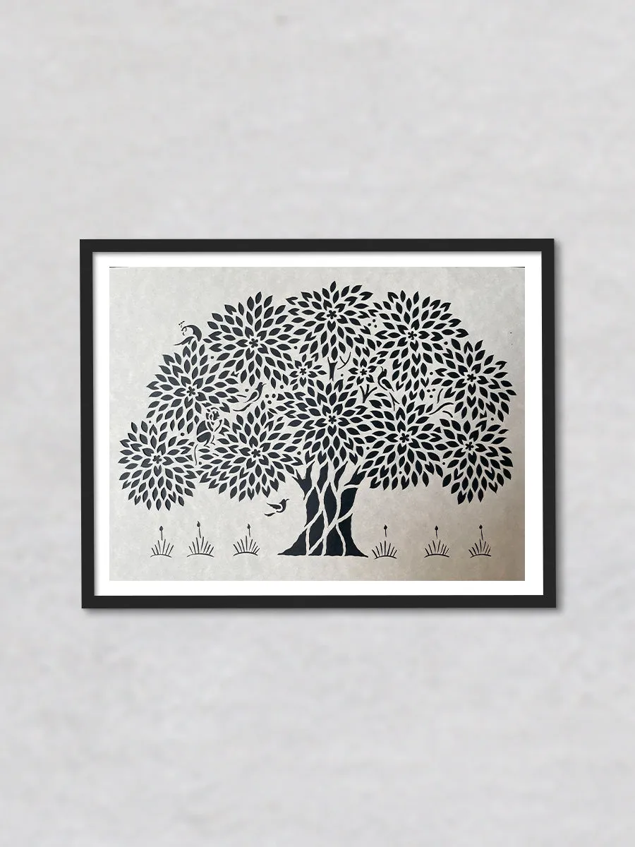 A Tree, Sanjhi Artwork By Ashutosh Verma