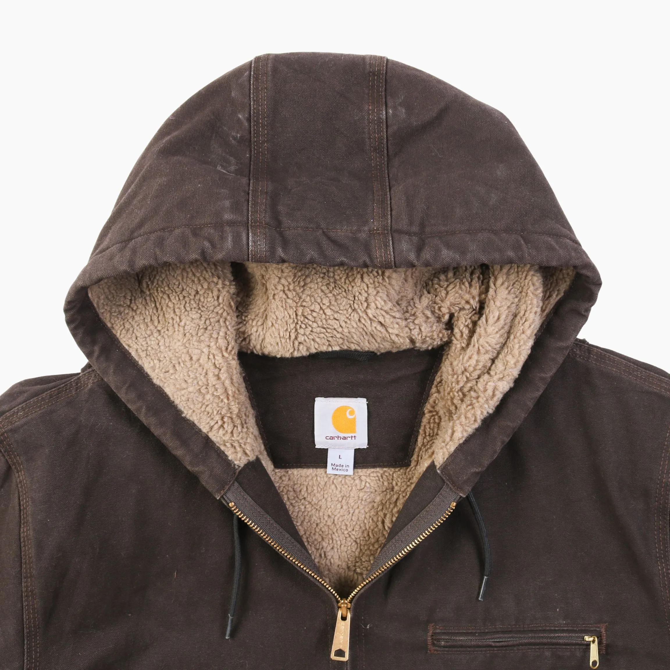 Active Hooded Jacket - Washed Brown