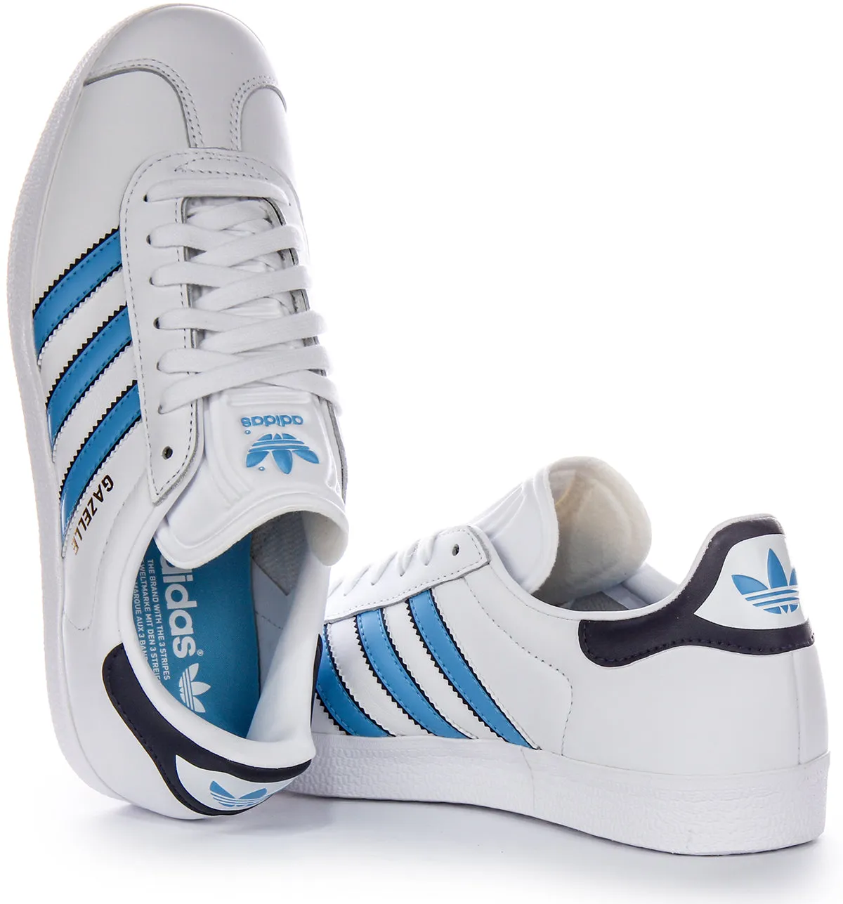 Adidas Gazelle Orginal In White Blue For Men