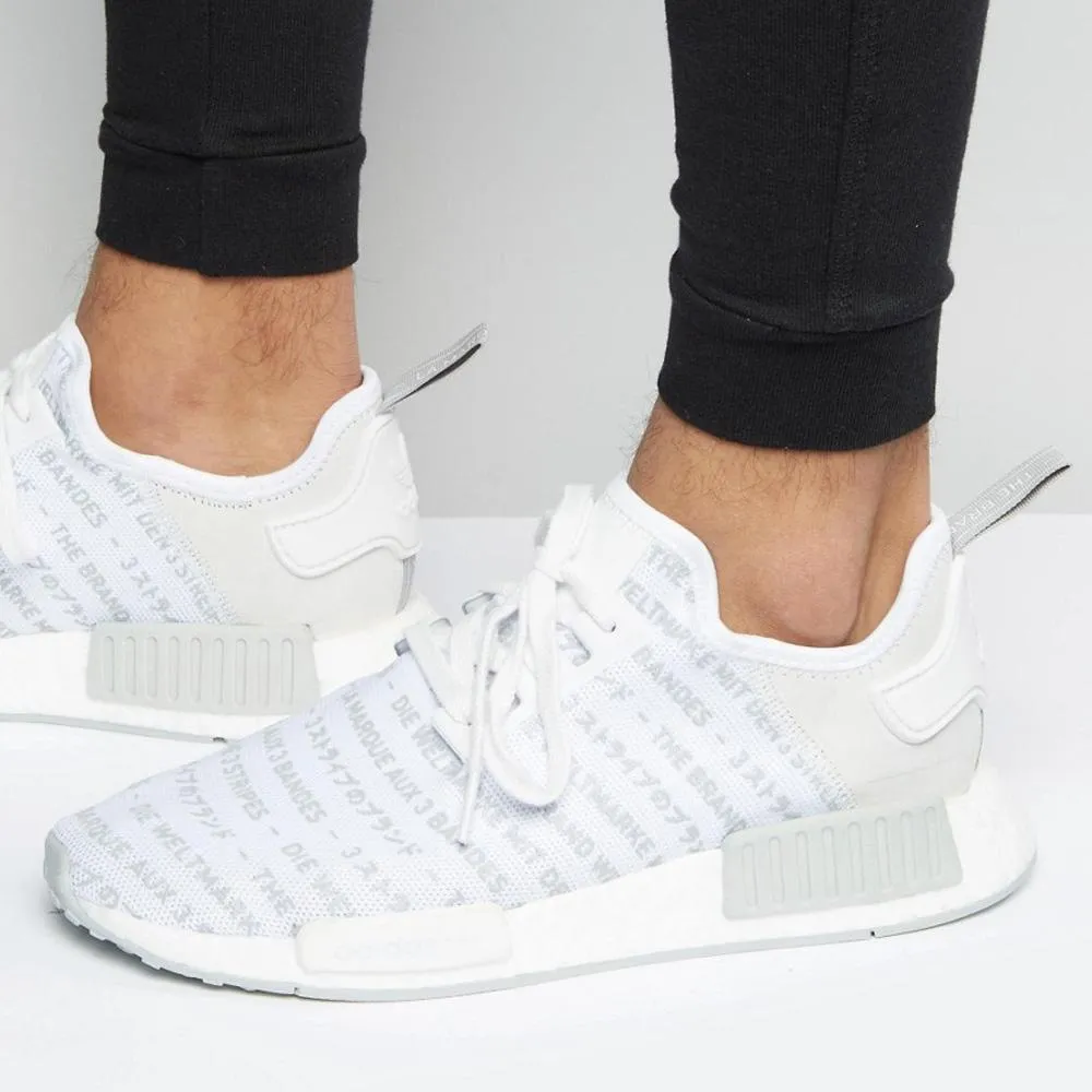 Adidas NMD_R1 White Blackout-Whiteout