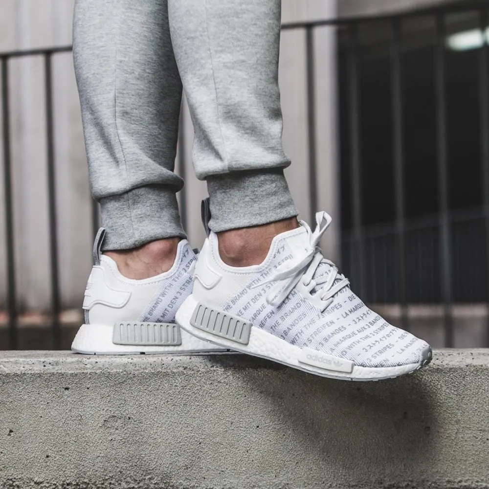 Adidas NMD_R1 White Blackout-Whiteout