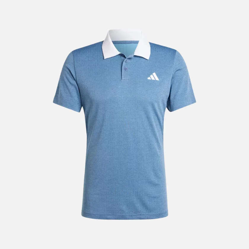 Adidas Tennis Freelift Men's Tennis Polo T-shirt -Preloved Ink/Blue Burst