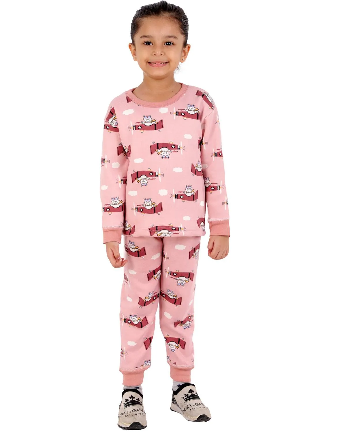 Ahhaaaa Kids Clothing Set Sweatshirt and Pyjama for Baby Girls and Boys