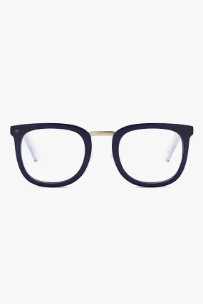 Alchemist Thick Frame Navy Blue Light Glasses