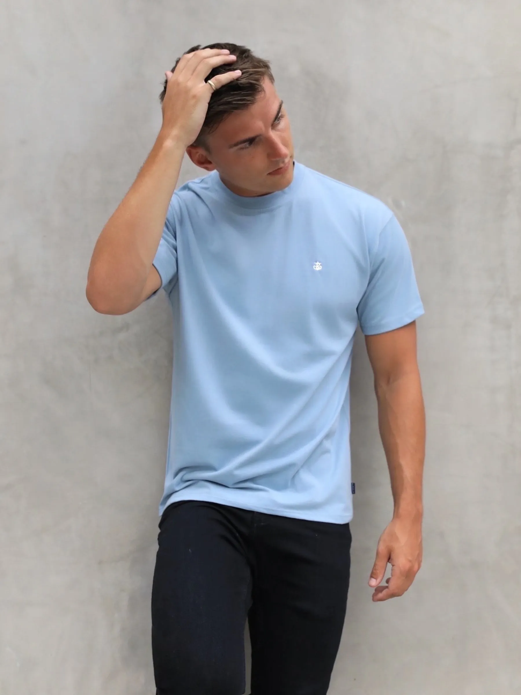 Anchor Relaxed T-Shirt - Ice Blue