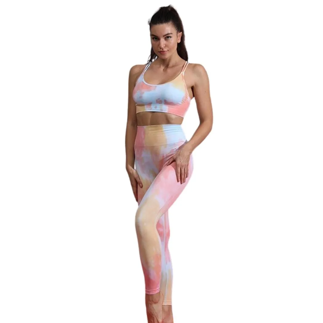 Angel Tie Dye Seamless Workout Leggings