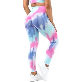 Angel Tie Dye Seamless Workout Leggings