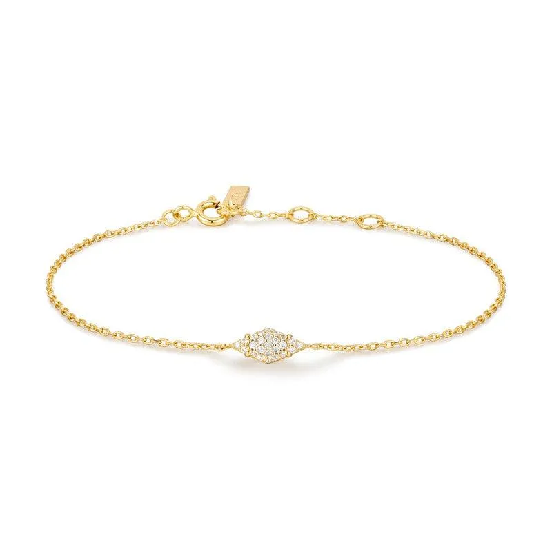 Ania Haie Gold Pave Sparkle Bracelet