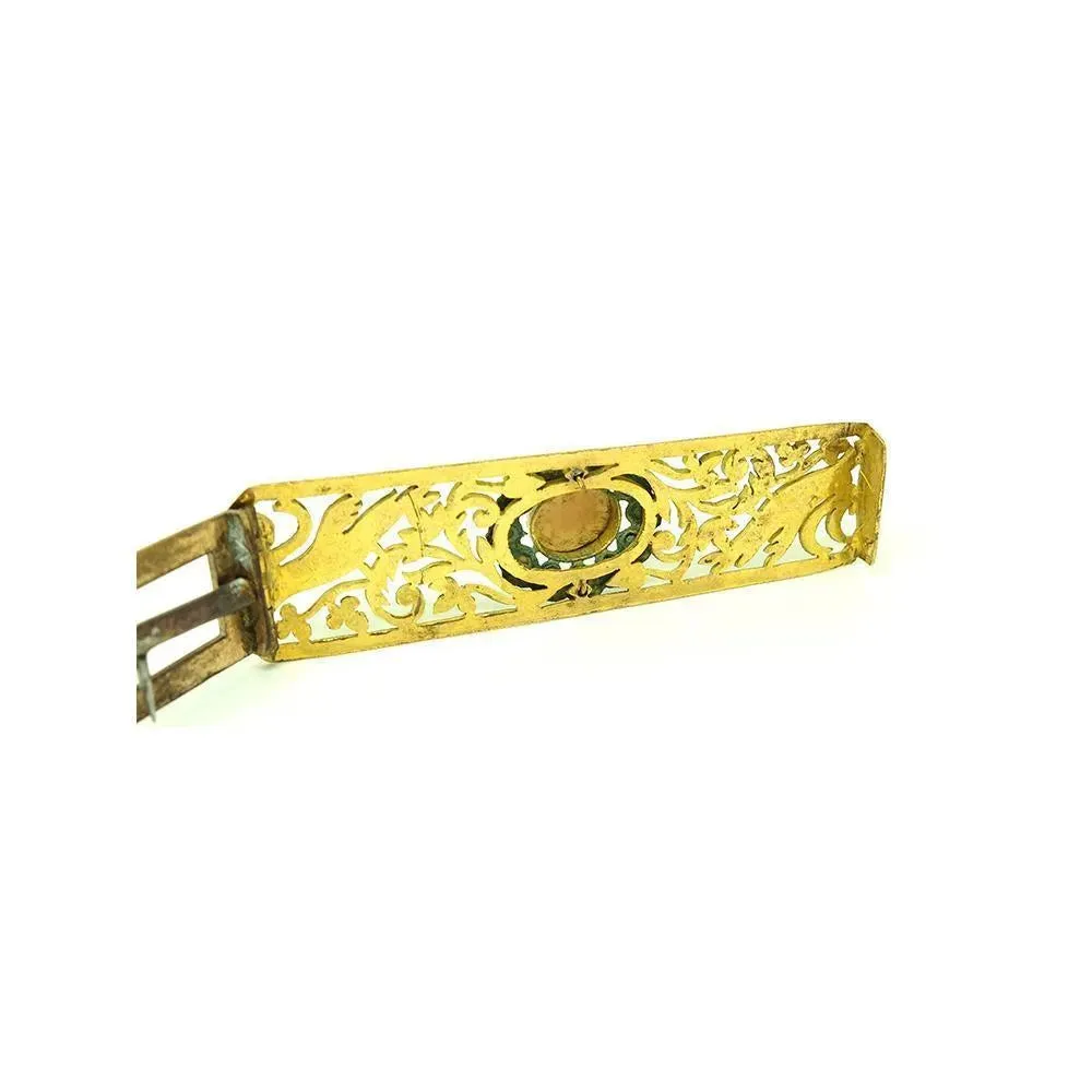 Antique Victorian French Brass Buckle