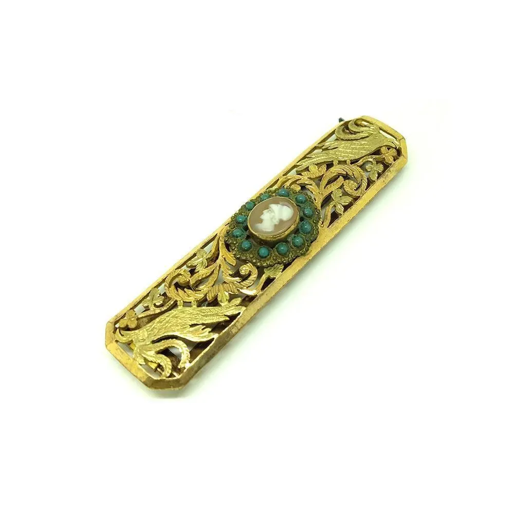 Antique Victorian French Brass Buckle