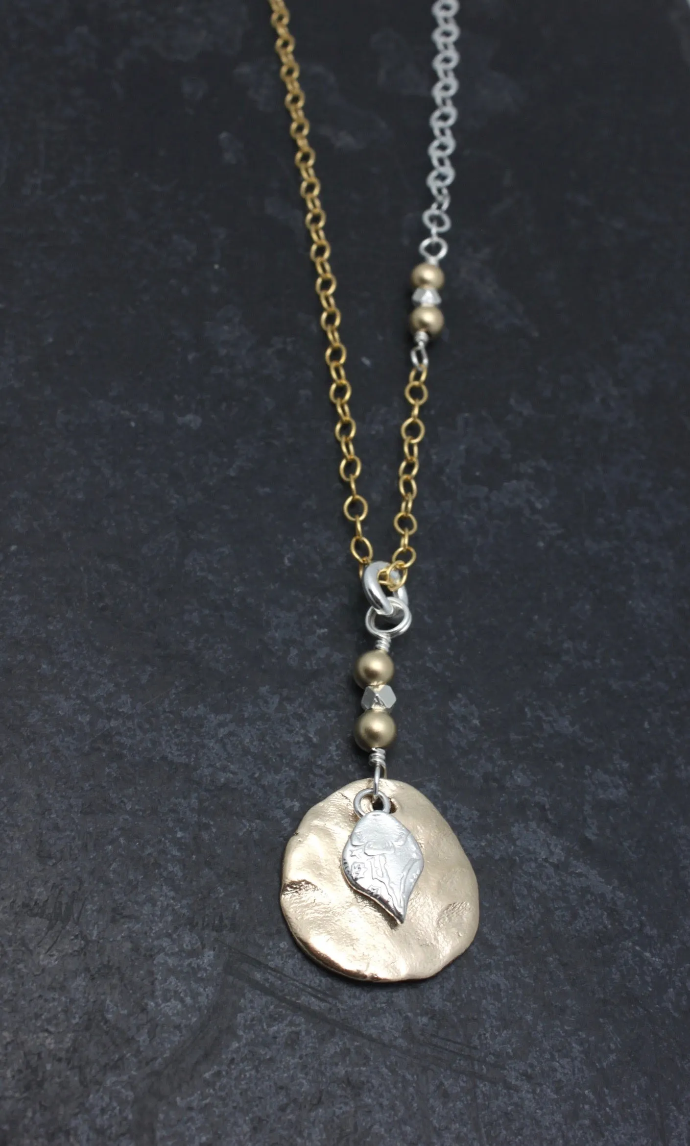 Arctic Blossoms:  Bronze Aura Necklace