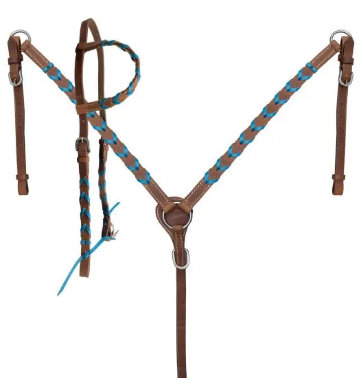 Argentina Colored Lacing Headstall Set