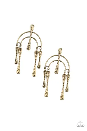 ARTIFACTS Of Life - Brass Post Earring