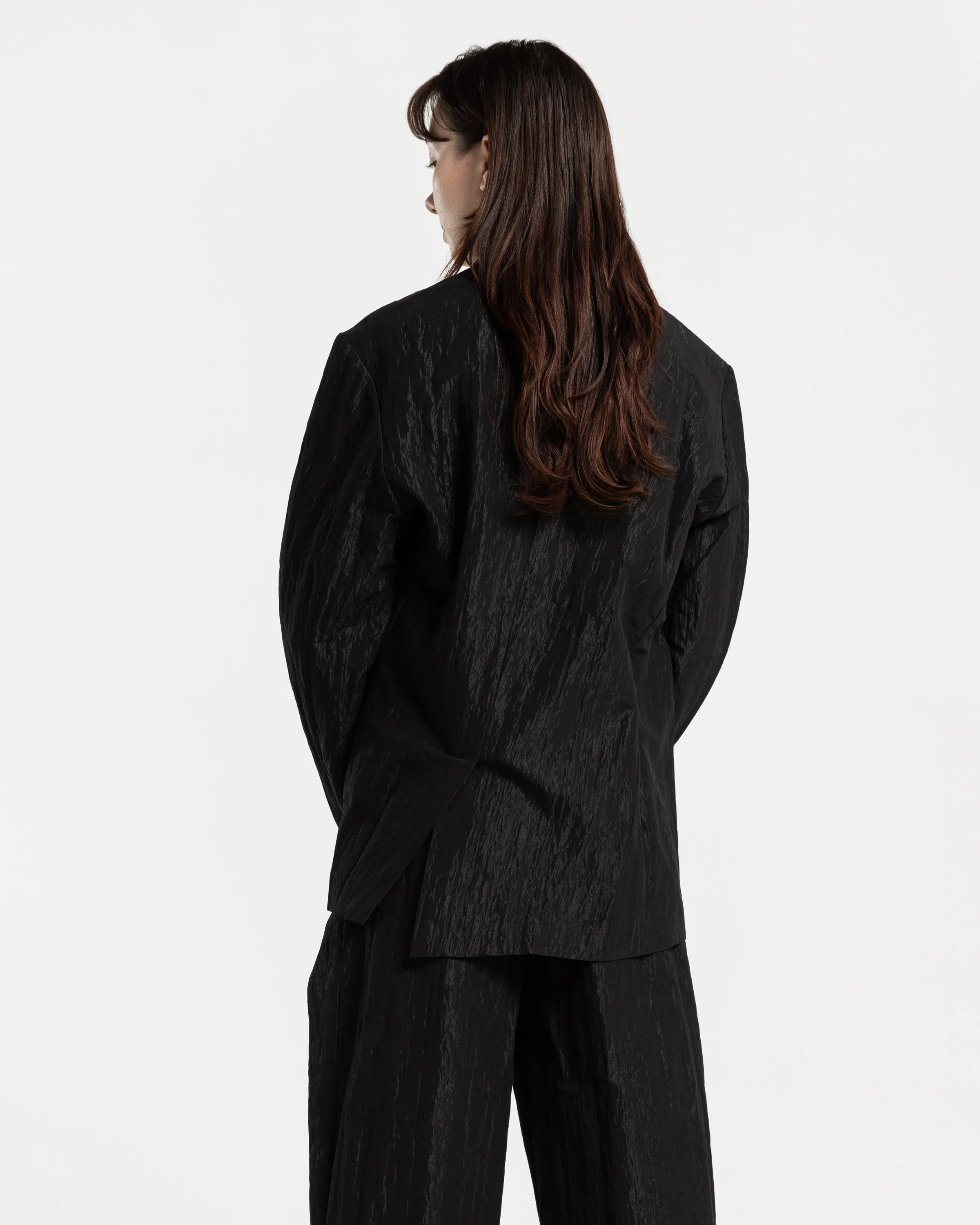 Asymmetric Blazer in Black