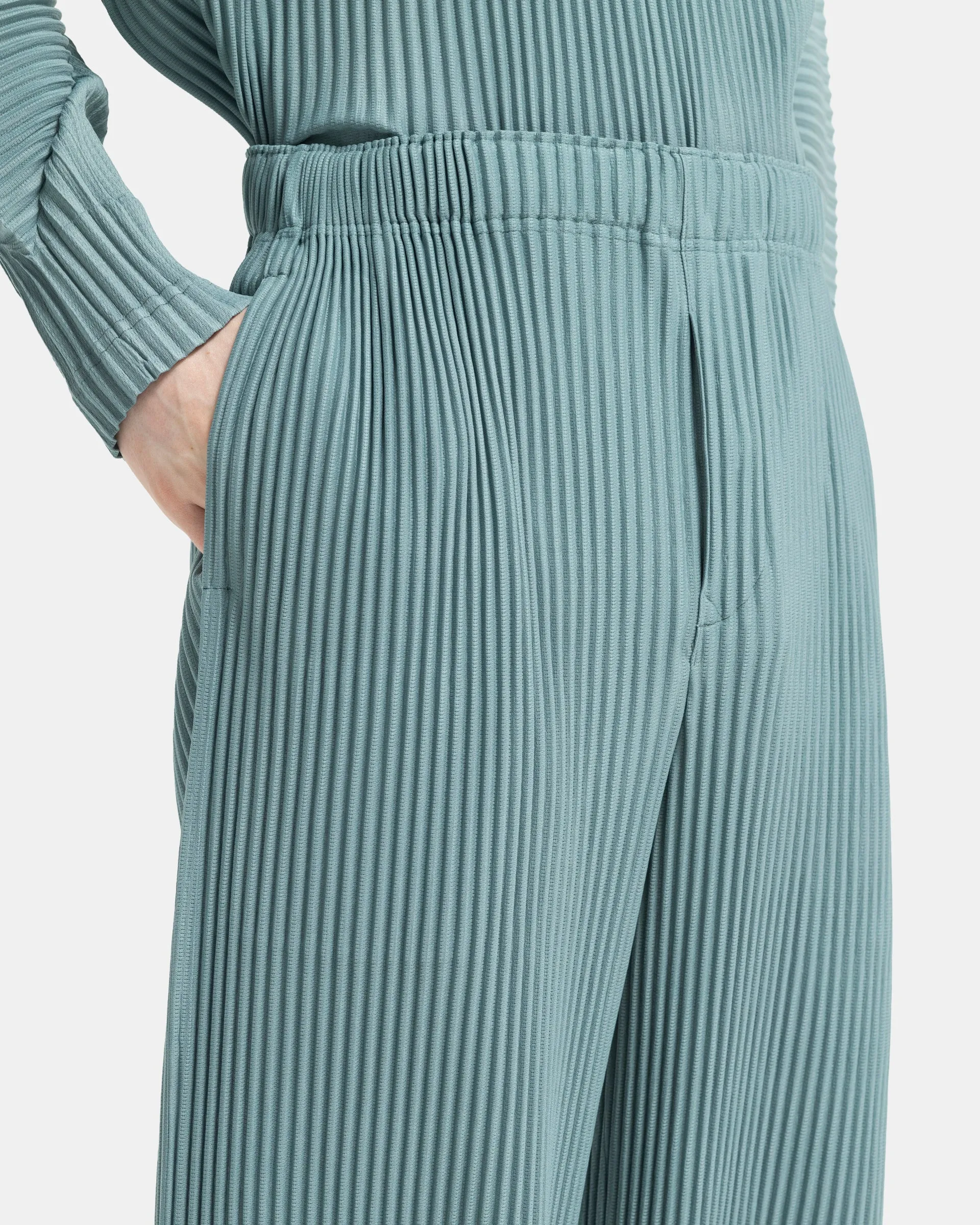 August Pants in Mint Grey