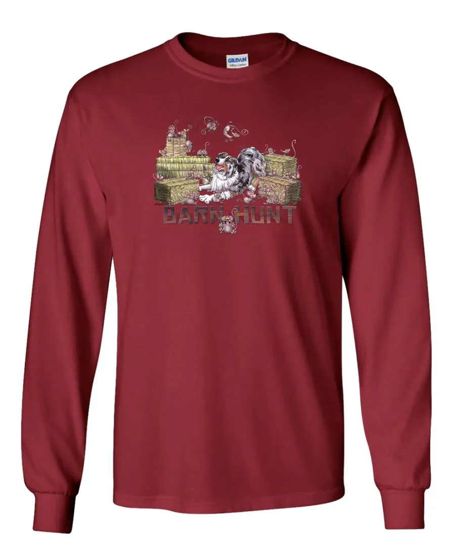 Australian Shepherd  Blue Merle - Barnhunt - Long Sleeve T-Shirt