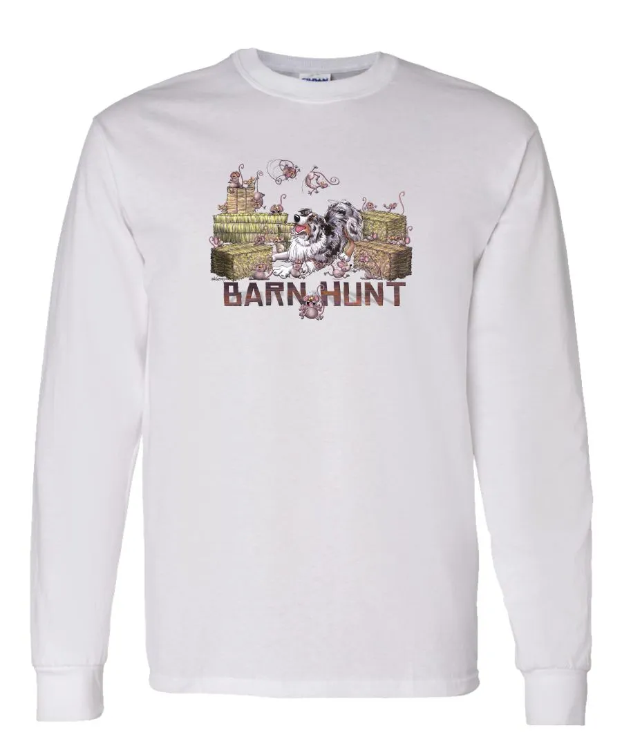 Australian Shepherd  Blue Merle - Barnhunt - Long Sleeve T-Shirt