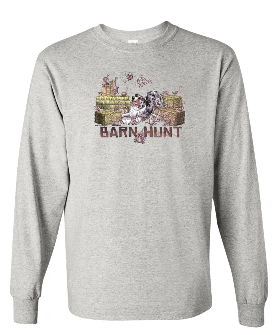 Australian Shepherd  Blue Merle - Barnhunt - Long Sleeve T-Shirt