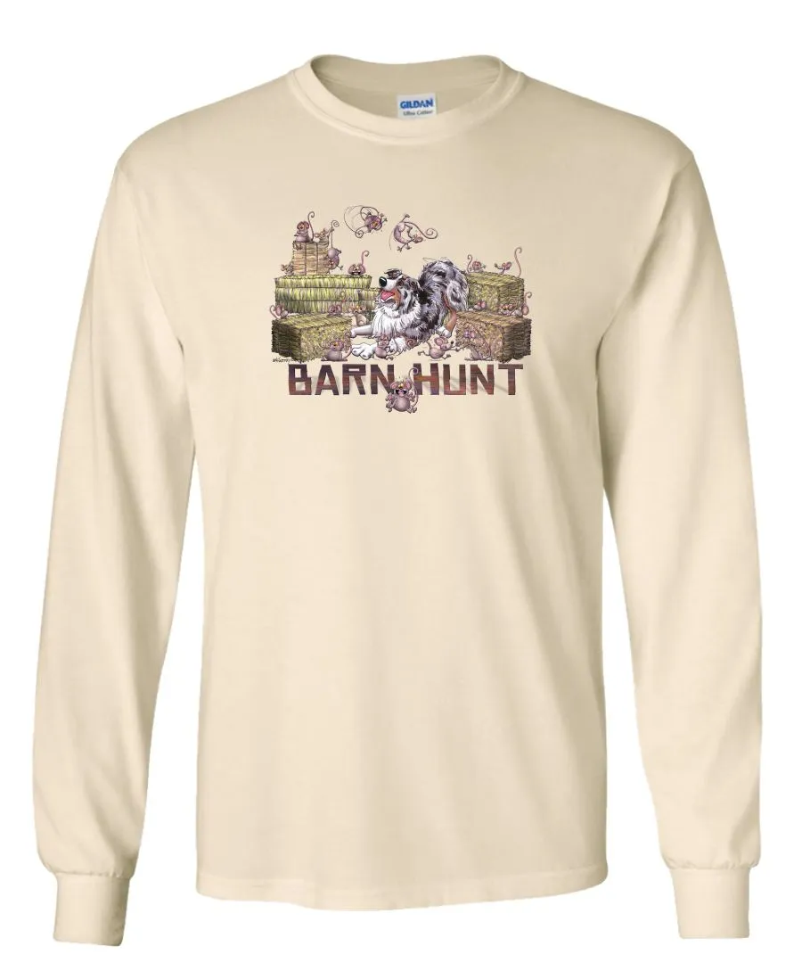 Australian Shepherd  Blue Merle - Barnhunt - Long Sleeve T-Shirt