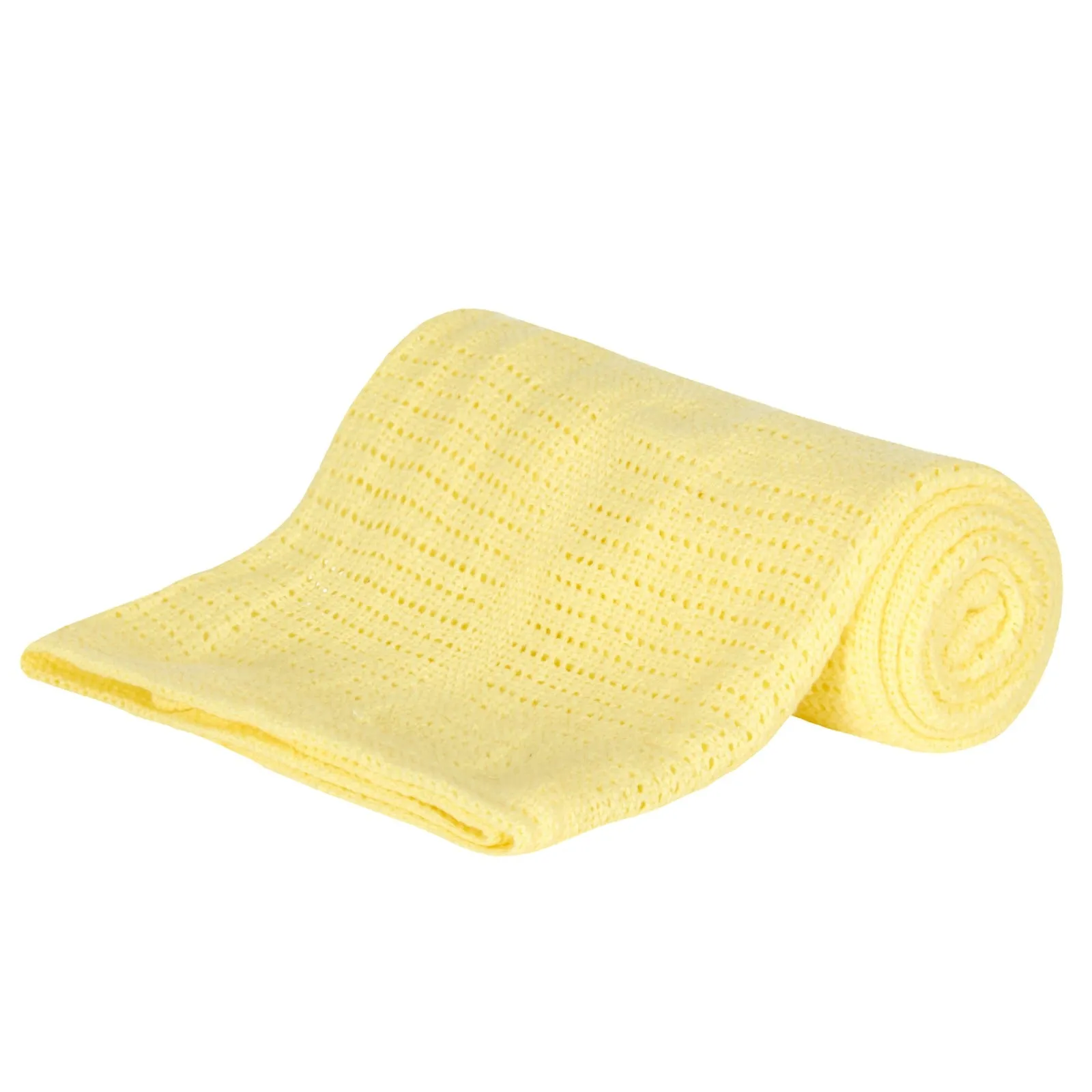 Baby Gift Soft Handle Lemon Cellular Blanket 19C189-LEM