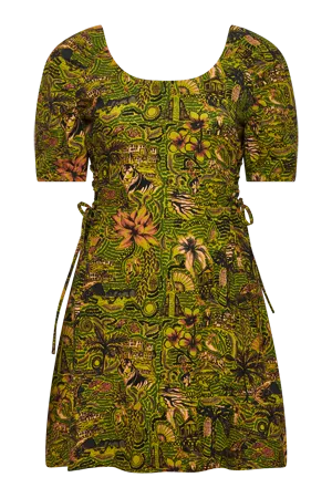 BALI - Organic Cotton Dress Green